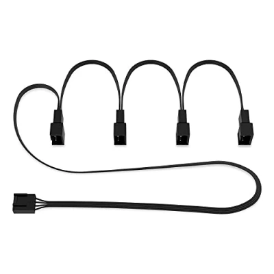 Afbeelding van ARCTIC 4 Pin PWM fan splitter kabel PST voor case fans, sharing kabel, multi connector, verlengkabel, splitter, Y adapter, PC