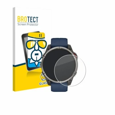 Afbeelding van BROTECT Glas Screenprotector voor Garmin quatix 8 (47 mm) Gehard Beschermglas 9H