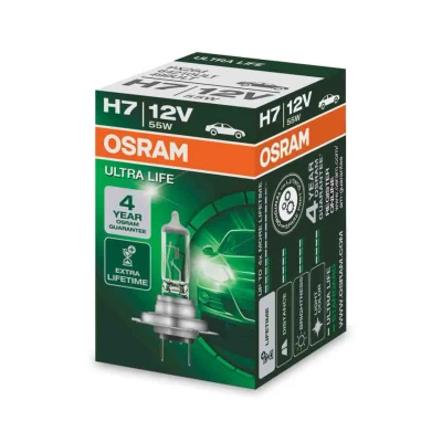 Afbeelding van Osram H7 Halogeenlamp 12V 55W PX26d Ultra Life