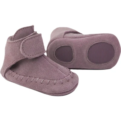 Afbeelding van Lodger Eerste loopschoentjes Antislip Klittenband Suede 12 15M Paars