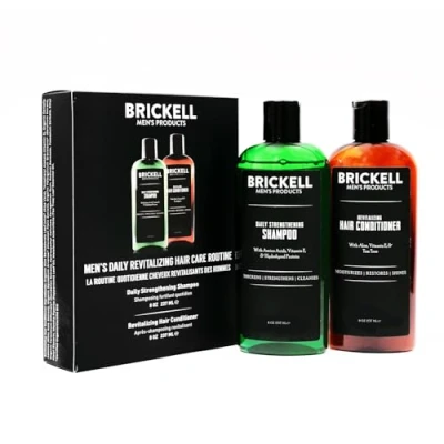 Afbeelding van Brickell Men’s Revitaliserende Haarverzorging voor Iedere Dag, Set van Shampoo en Conditioner Mannen, met Munt Tea Tree Olie, Versterkende Volume Conditioner, Natuurlijk Organisch