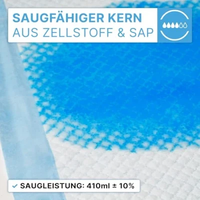 Afbeelding van 25x ARNOMED puppy pads, accessoires, lekvrije hondenbak in 60x40cm, hondenaccessoires voor kleine honden, wegwerp pads absorberend, 5 laagse PIPI matten