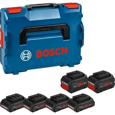 Afbeelding van Bosch Accessoires Accupack 4 x ProCORE18V 4.0Ah + 2 8.0Ah In L Boxx 1600A02A2T