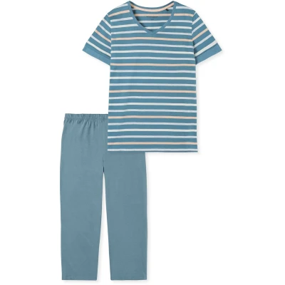 Afbeelding van Schiesser SET Pyjama, Dames, Maat: 38, Blaugrau