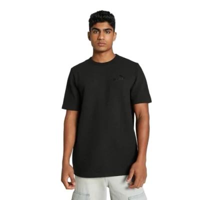 Afbeelding van Puma Elevated Waffle TEE Tshirt basic, Heren, Maat: Small, Black
