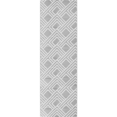 Afbeelding van Buitenkleed 80x250 cm polypropeen grijs