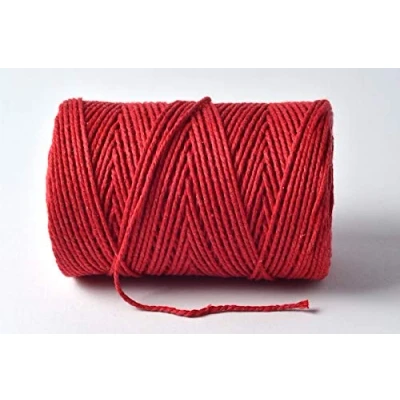 Afbeelding van 100m Everlasto &#039;Solid&#039; Beautiful Baker&#039;s Cotton Craft Twine (ongeveer 2 mm) (BEEFEATER RED)