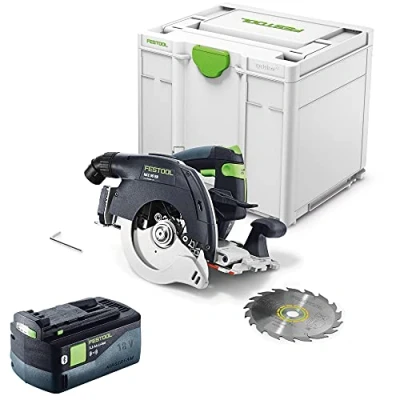 Afbeelding van Festool HKC 55 EB Basic 18V Li Ion Accu Pendelkapzaag In Systainer Met 5.0Ah