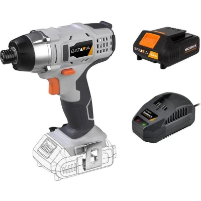 Afbeelding van Slagschroevendraaier 18V Incl. 2.0 Ah Accu / 2.4 Oplader Krachtig en geschikt voor het moeiteloos vast losdraaien van grote schroeven Maxxpack