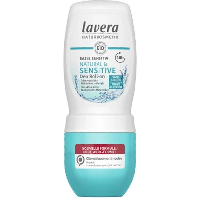 Afbeelding van Lavera Deodorant roll on basis sensitiv bio EN IT 50 Milliliter