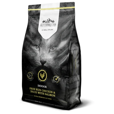 Afbeelding van Riverwood Cat Indoor Kip&amp;Eend Kattenvoer 6 kg