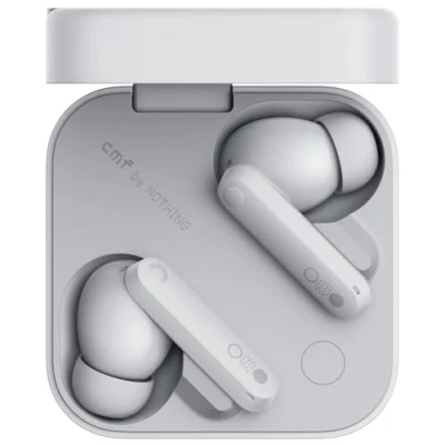 Afbeelding van CMF by Nothing Buds Pro 2 draadloze oordopjes met HiFi geluid, 50 dB Smart Active Noise Cancellation, 6 HD microfoons en Spatial Audio Lichtgrijs