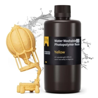 Afbeelding van ELEGOO Upgraded water wasbare 3D printer hars 2.0 1000g geel