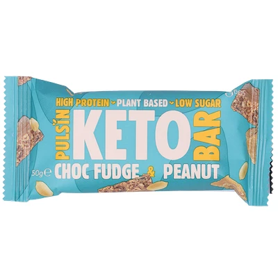 Afbeelding van Pulsin Choc Fudge &amp; Peanut Keto Bar (50 gr)
