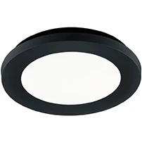 Afbeelding van REALITY CAMILLUS Plafondlamp Zwart mat incl. 1x SMD 9W Badkamerverlichting IP44
