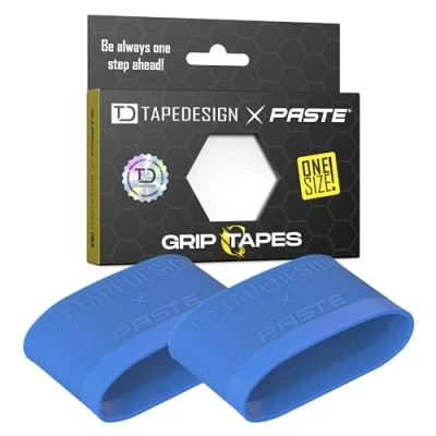 Afbeelding van TAPEDESIGN Scheenbeschermerhouder Grip Tapes gemaakt van siliconen, voetbal mannen, vrouwen, blauw houder voor voetbalsteunen, steuntape