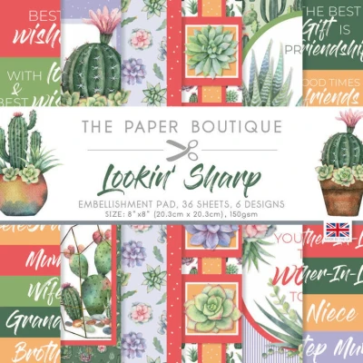 Afbeelding van The Paper Boutique Lookin Sharp 8x8 Embellishments Pad