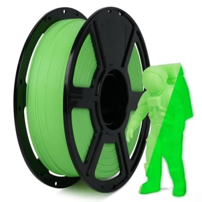 Afbeelding van FLASHFORGE Gloeit in het donker Snel filament PLA 1,75 mm, voor 3D printers met hoge debiet en snelheid, lichtgroen max. 500 mm/s druk, helderheid duurzaam lichteffect