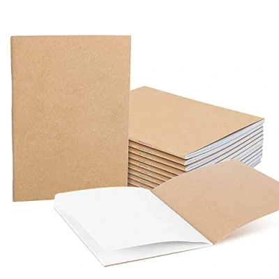 Afbeelding van 12 stuks A6 notitieboeken kleine zak schets bruin starter schetsboek voor reizigers dagboek (14,8 x 10,5 cm)