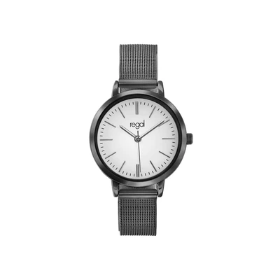 Afbeelding van Regal mesh horloge met zwartkleurige band