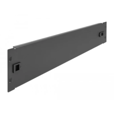 Afbeelding van Delock 19″ netwerkkast blind deksel zonder gereedschap 2 HE zwart