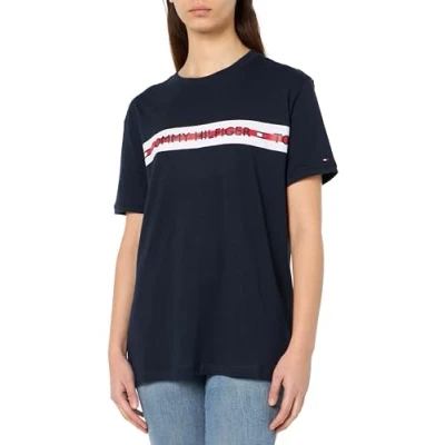Afbeelding van Tommy Hilfiger Nature TECH TEE LOGO Pyjamashirt, Heren, Maat: XL, Blue