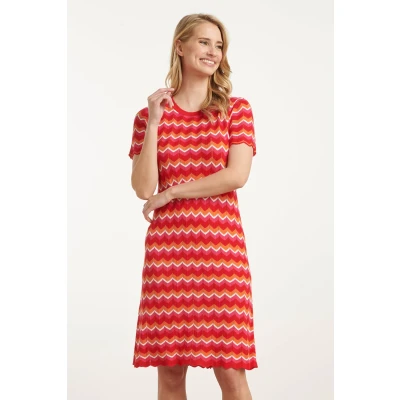 Afbeelding van Smashed Lemon 25098 Multicoloured Zigzag Knitted Jurk M