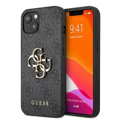 Afbeelding van Apple iPhone 13 Hoesje Kunststof Guess Hardcase/Backcover Grijs Telefoonhoesje