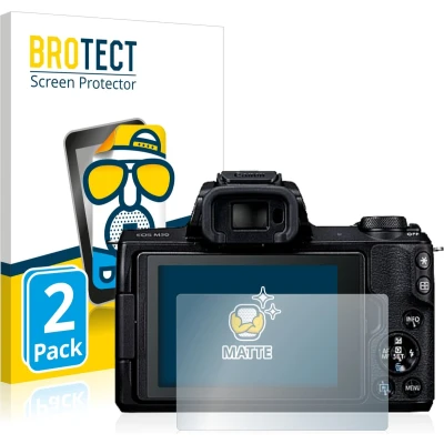 Afbeelding van BROTECT (2 Stuks) Antireflecterende Beschermfolie voor Canon EOS M50 Anti Glare Screen Protector, Mat, Ontspiegelend