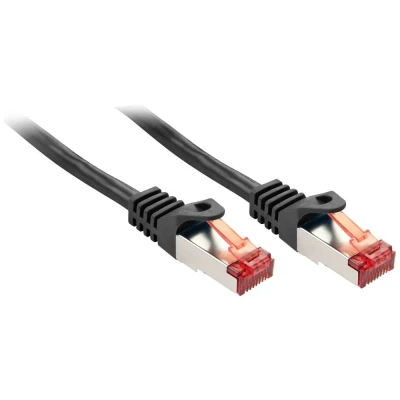 Afbeelding van LINDY 47378 RJ45 Netwerkkabel, patchkabel CAT 6 S/FTP 10.00 m Zwart 1 stuk(s)
