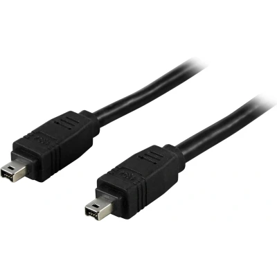 Afbeelding van DELTACO FW 15, 4 p Firewire kabel, zwart 3 meter