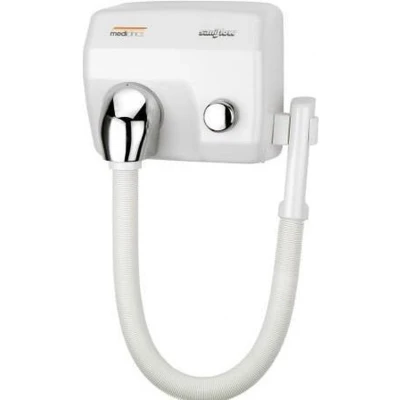 Afbeelding van Mediclinics haardroger met slang en drukknop SC0088HT wit