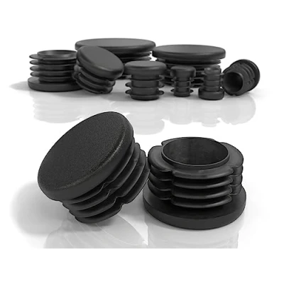 Afbeelding van PD® Lamellenpluggen rond 38mm voor ronde buis Eindkappen van PE kunststof Buispluggen het afdekken stalen buis, roestvaststalen aluminium &amp; profiel 10 st.