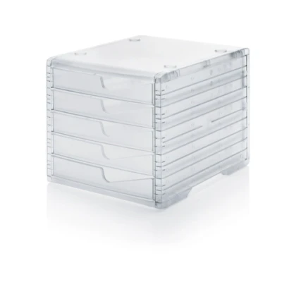 Afbeelding van ladeblok 5xDIN C4 Tafelopstelling HxBxD 255x270x340mm Polystyreen