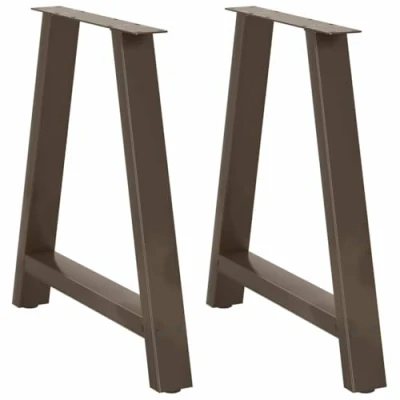 Afbeelding van vidaXL Salontafelpoten 2 st A vormig 70x(72 73) cm staal