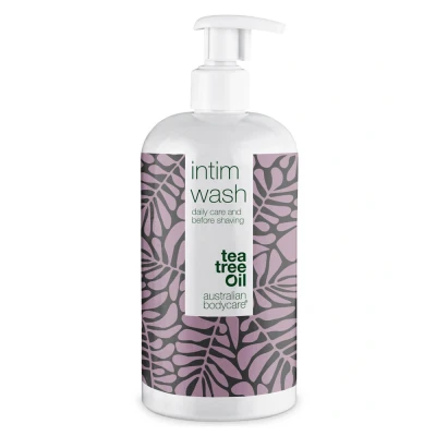 Afbeelding van Australian Bodycare Intim Wash 500 ml intieme zeep voor de zone met Tea Tree Olie Helpt bij jeuk, onaangename geurtjes en ander intiem ongemak Effectief tegen rode bultjes, scheerbrand ingegroeide haartjes na scheren