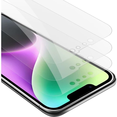 Afbeelding van Cadorabo Screenprotector geschikt voor Apple iPhone 14 PRO in KRISTALHELDER Tempered Display Pantser Film beschermglas