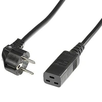 Afbeelding van ROLINE Netsnoer geaard contact IEC320 C19 16A, zwart, 3,0 m