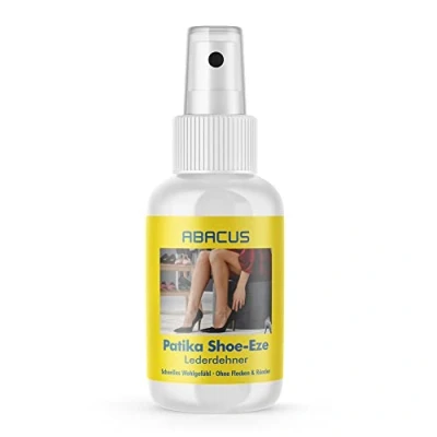Afbeelding van leren stretcher, stretchspray, schoenspanner, schoenspannerspray, schoen rekbaar, drukplekken elimineren ABACUS Patika Shoe Eze lederen stretcher 25 ml (4270)
