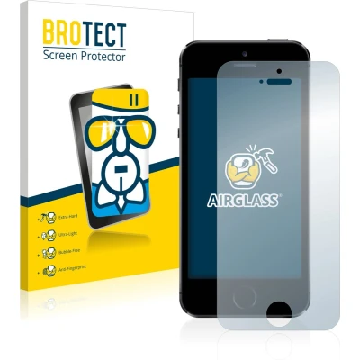 Afbeelding van BROTECT AirGlass kogelwerende glasfolie (1 Stuk, Apple iPhone 5s), Smartphone beschermfolie, Transparant