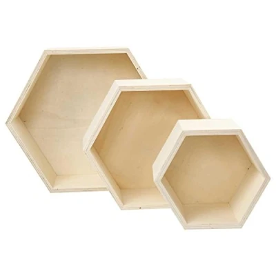 Afbeelding van Creativ Company Hexagonale Showdoos, 3st.