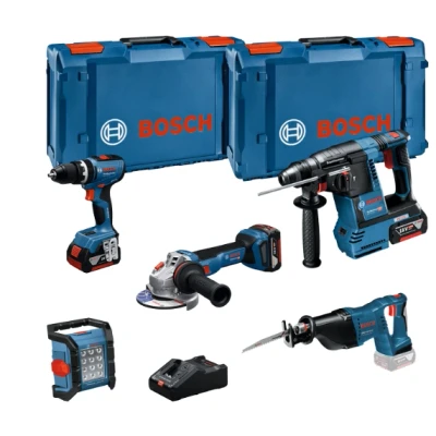 Afbeelding van Bosch Blauw 18V set met 5 machines GSB + GBH GWS GSA GLI 3 x GAL Professional 0615A5007S