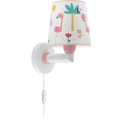 Afbeelding van Dalber kinder wandlamp kinderkamer kinderlamp Flamingo Vlaams dieren