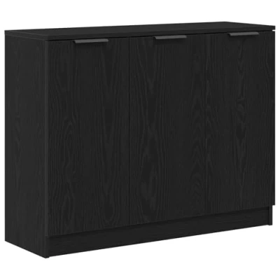 Afbeelding van vidaXL Sideboard Zwart eiken Bewerkt hout, eikenfineer Middelgroot