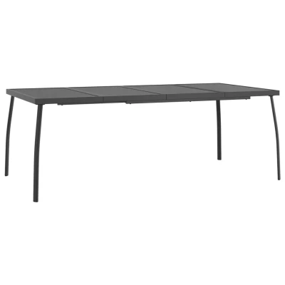 Afbeelding van Tuintafel 200x100x72 cm staalgaas antracietkleurig