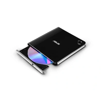 Afbeelding van ASUS SBW 06D5H U BDXL externe Ultra Slim Blu ray en MDisc brander (USB 3.1, USB C, 2 kabels) zwart