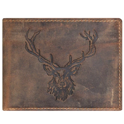 Afbeelding van GREENBURRY Portemonnee &#039;Vintage Hirsch&#039; bruin