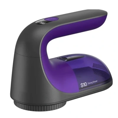 Afbeelding van Elektrisch pluisscheerapparaat, oplaadbaar, voor kleding en meubels, type C, elektrische pluisverwijderaar kleding, 3 snelheden, led display, perfect cadeau vrouwen familie