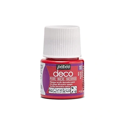 Afbeelding van Pebeo 45ml Deco Parel, Acryl, Rood, 7 x 4,5 cm