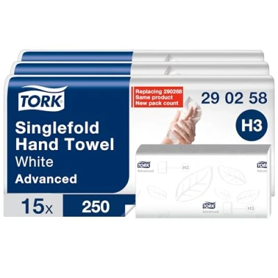 Afbeelding van Tork Papieren Handdoeken H3 Advanced 2 laags (29 02 58) 3x (5x 250 stuks)